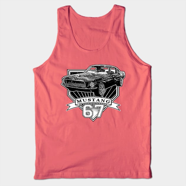 67 Mustang Fastback Tank Top by CoolCarVideos